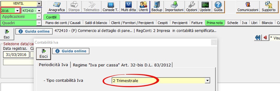 Contabilità anno 2016