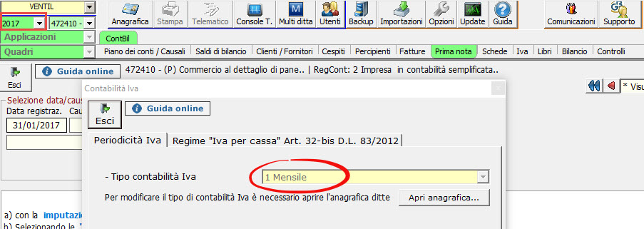 Contabilità anno 2017