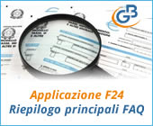 Applicazione F24: riepilogo principali FAQ