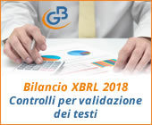 Bilancio XBRL 2018: controlli per validazione dei testi