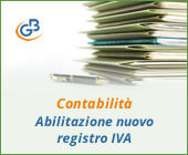 Contabilità: abilitazione di un nuovo registro IVA