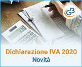 Novità Dichiarazione IVA 2020