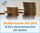 Dichiarazione IVA 2019: VL30 e determinazione del debito