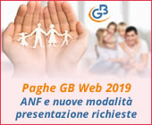 Paghe GB Web 2019: Gestione ANF e nuove modalità di presentazione delle richieste