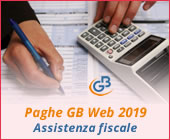 Paghe GB Web 2019: Assistenza fiscale 2019