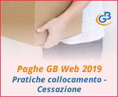 Paghe GB Web 2019: Pratiche di collocamento - Cessazione