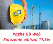 Paghe GB Web 2017: riduzione edilizia 11.5%