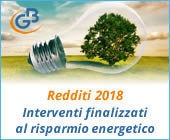 Redditi 2018: interventi finalizzati al risparmio energetico