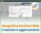 Anagrafica fornitori Web: creazione e aggiornamento automatico