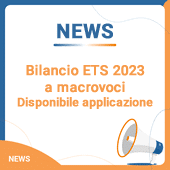Bilancio ETS 2023 a macrovoci: disponibile applicazione