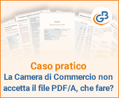 Caso pratico: la Camera di Commercio non accetta il file PDF/A, che fare?
