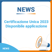 Certificazione Unica 2023: disponibile applicazione