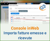 Console inWeb: importa fatture emesse e ricevute in altri software
