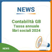 Contabilità GB: tassa annuale libri sociali 2024