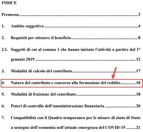 Contabilizzazione contributo a fondo perduto Art. 25 Decreto Rilancio - Circolare ADE