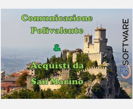 Comunicazione polivalente e acquisti da San Marino 2014