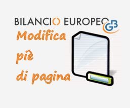 Bilancio Europeo GB: Modifica piè di pagina nei documenti
