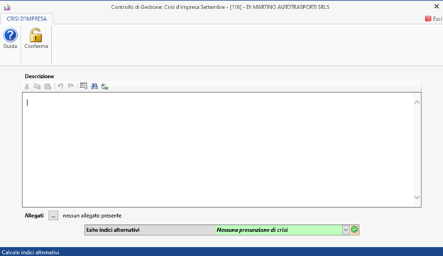 Crisi d'impresa: nuovo modulo disponibile - Calcolo indici alternativi e ritardo dei pagamenti