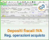 Depositi fiscali IVA: registrazione delle operazioni di acquisto