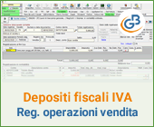 Depositi fiscali IVA: registrazione delle operazioni di vendita