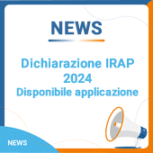 Dichiarazione IRAP 2024: disponibile applicazione