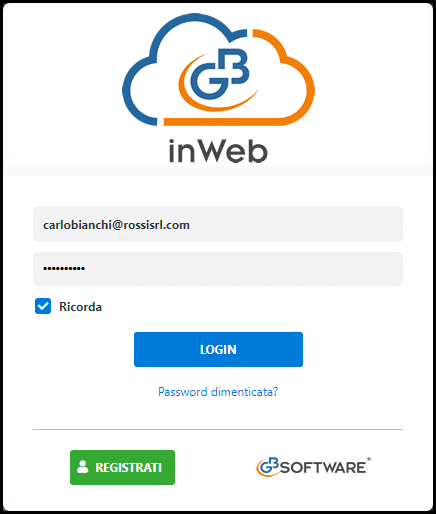 GB InWeb creazione e gestione degli Utenti: accedi gb inweb