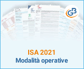 ISA 2021: modalità operative