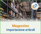 Magazzino: importazione articoli da altro gestionale