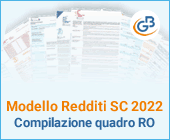 Modello Redditi SC 2022: compilazione quadro RO