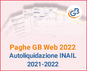 Paghe GB Web 2022: Autoliquidazione INAIL 2021-2022