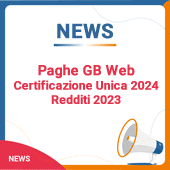 Paghe GB Web: Certificazione Unica 2024 Redditi 2023