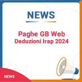 Paghe GB Web: Deduzioni Irap 2024